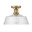 Meridian Vintage 1 Light 13" Semi Flush Mount