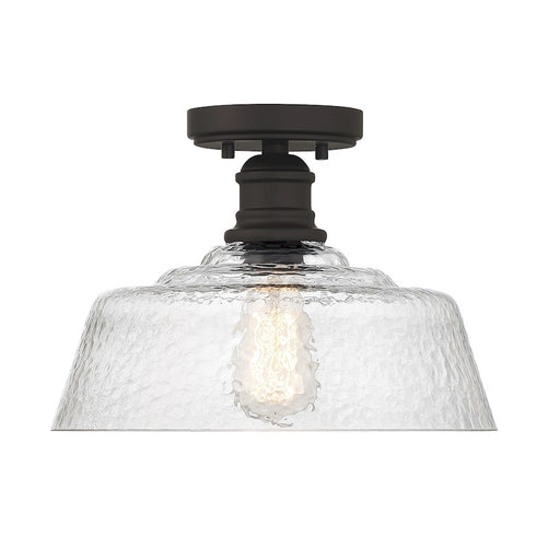 Meridian Vintage 1 Light 13" Semi Flush Mount