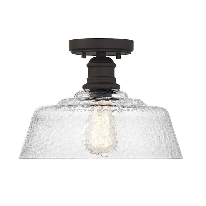 Meridian Vintage 1 Light 13" Semi Flush Mount