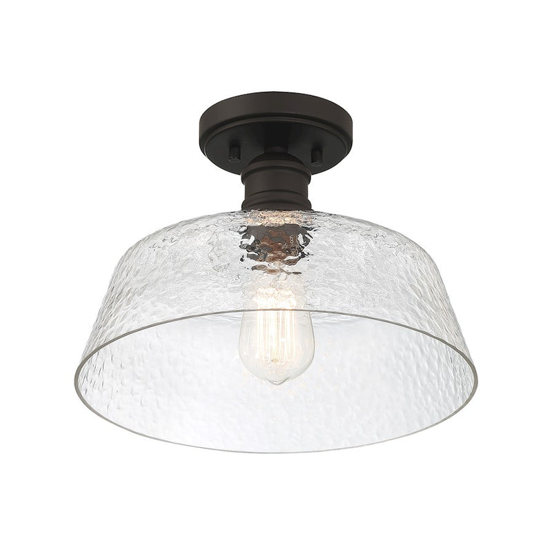 Meridian Vintage 1 Light 13" Semi Flush Mount