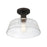 Meridian Vintage 1 Light 13" Semi Flush Mount