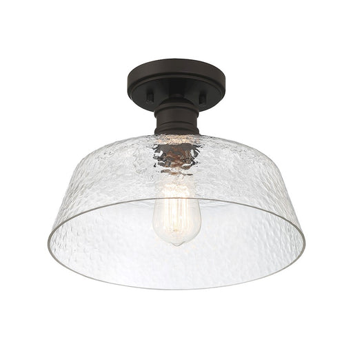 Meridian Vintage 1 Light 13" Semi Flush Mount