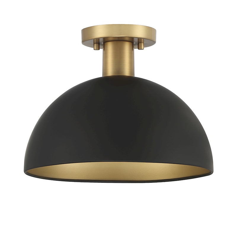 Meridian Vintage 1 Light Semi Flush Mount