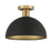 Meridian Vintage 1 Light Semi Flush Mount