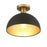 Meridian Vintage 1 Light Semi Flush Mount