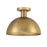 Meridian Vintage 1 Light Semi Flush Mount