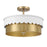 Savoy Meridian 3 Light Semi-Flush Mount
