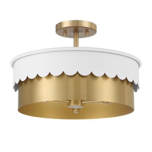 Savoy Meridian 3 Light Semi-Flush Mount