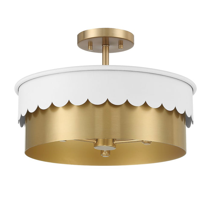 Savoy Meridian 3 Light Semi-Flush Mount
