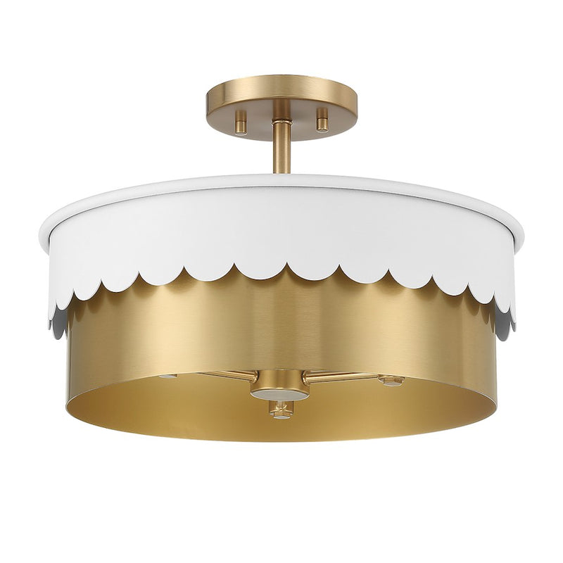 Savoy Meridian 3 Light Semi-Flush Mount