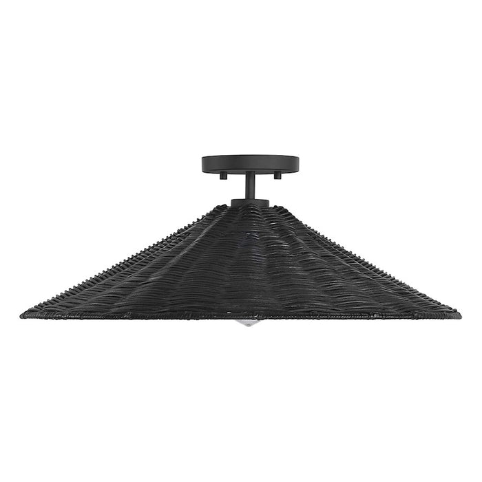 Meridian 1 Light Semi-Flush, Matte Black