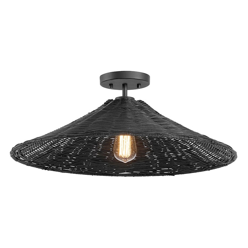 Meridian 1 Light Semi-Flush, Matte Black