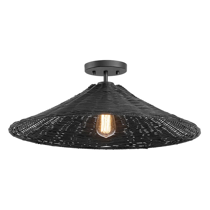 Meridian 1 Light Semi-Flush, Matte Black