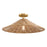 Meridian 1 Light Semi-Flush, Natural Brass