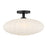 Savoy House Meridian 1Lt Ceiling Light, Black/White Strie - M60075MBK