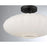 Savoy House Meridian 1Lt Ceiling Light, Black/White Strie