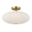 Savoy House Meridian 1Lt Ceiling Light, Natural Brass/White Strie