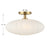 Savoy House Meridian 1Lt Ceiling Light, Natural Brass/White Strie