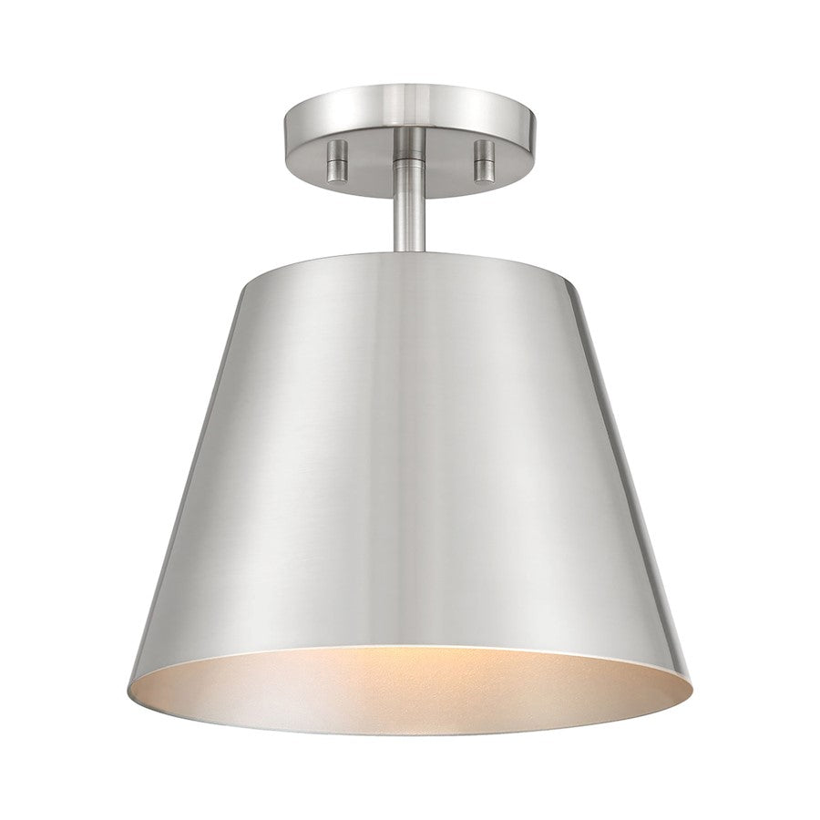 Savoy House Meridian 1Lt Ceiling Light, Brushed Nickel - M60076BN