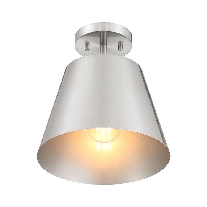 Savoy House Meridian 1Lt Ceiling Light, Brushed Nickel