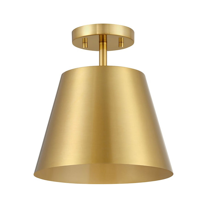 Savoy House Meridian 1Lt Ceiling Light, Natural Brass