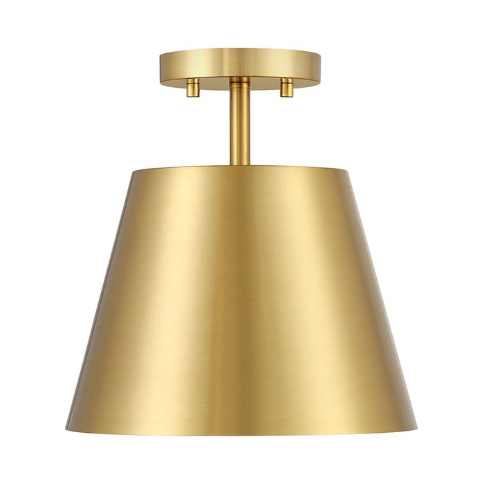 Savoy House Meridian 1Lt Ceiling Light, Natural Brass