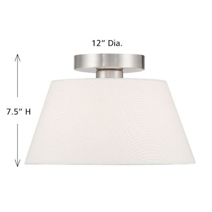 Savoy House Meridian 3Lt Ceiling Light, Brushed Nickel