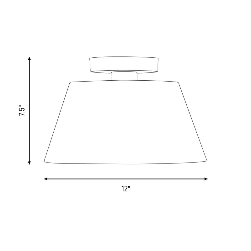 Savoy House Meridian 3Lt Ceiling Light, Black