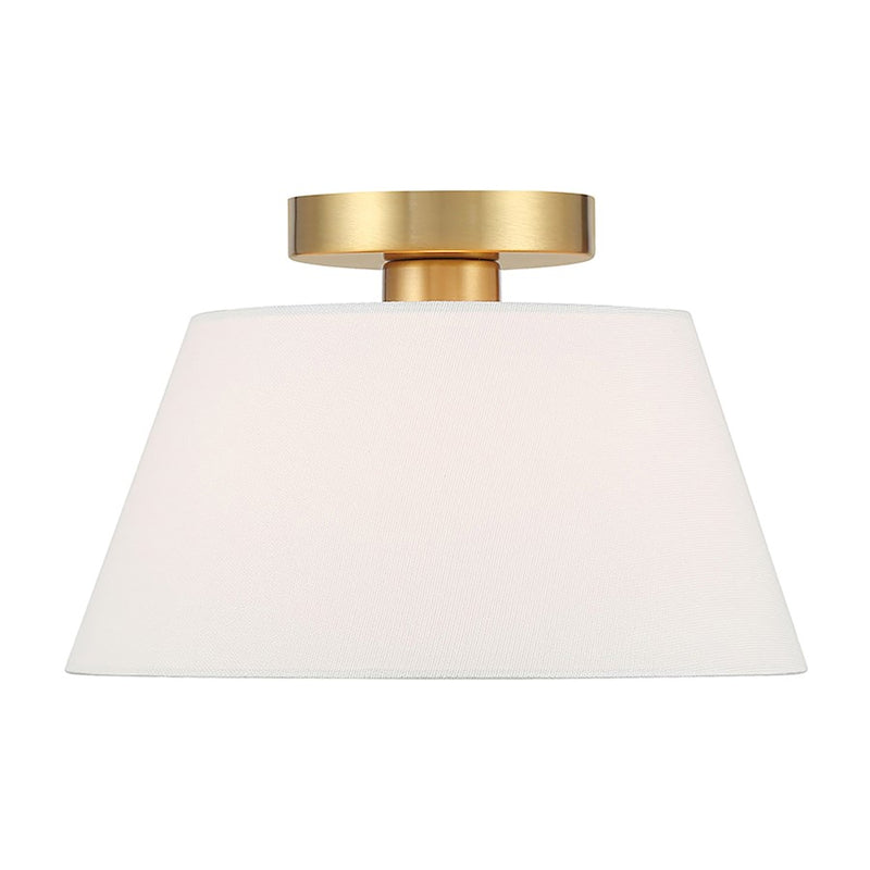 Savoy House Meridian 3Lt Ceiling Light, Natural Brass