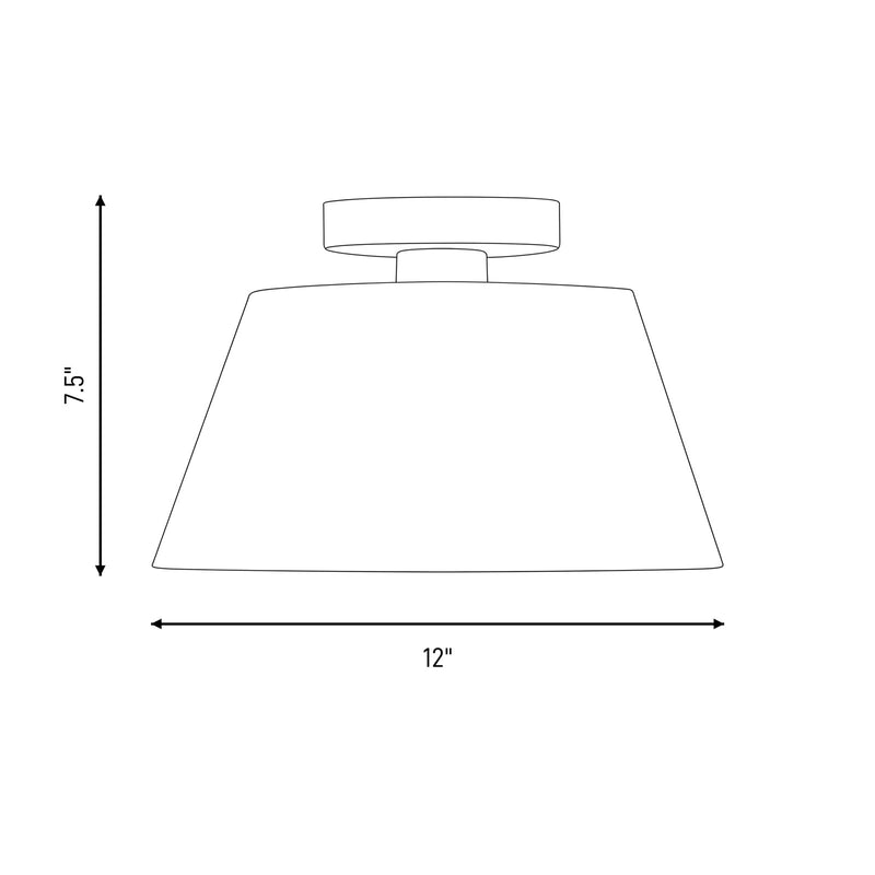 Savoy House Meridian 3Lt Ceiling Light, Natural Brass