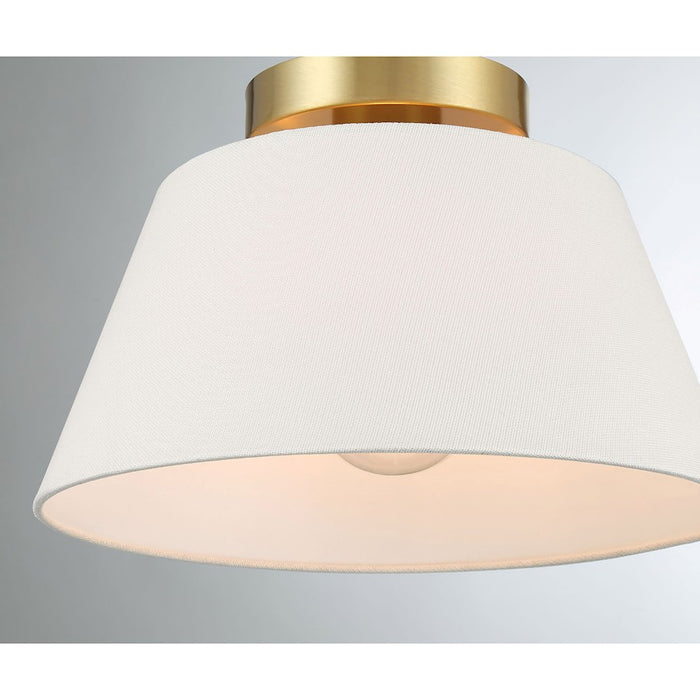 Savoy House Meridian 3Lt Ceiling Light, Natural Brass