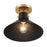 Savoy House Meridian 1Lt Ceiling Light, Black and Natural Brass