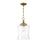 Savoy House 1-Light 17" Pendant, Natural Brass/Clear - M70019NB