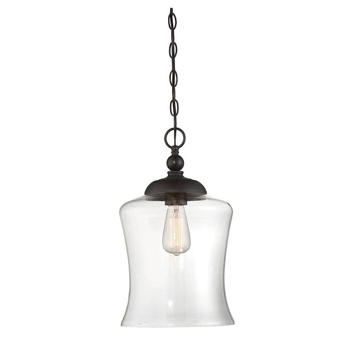 Meridian Industrial 1 Light 16" Mini Pendant