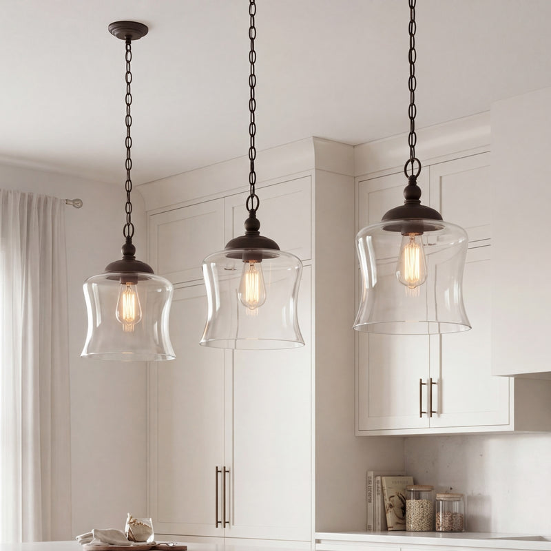 Meridian Industrial 1 Light 16" Mini Pendant