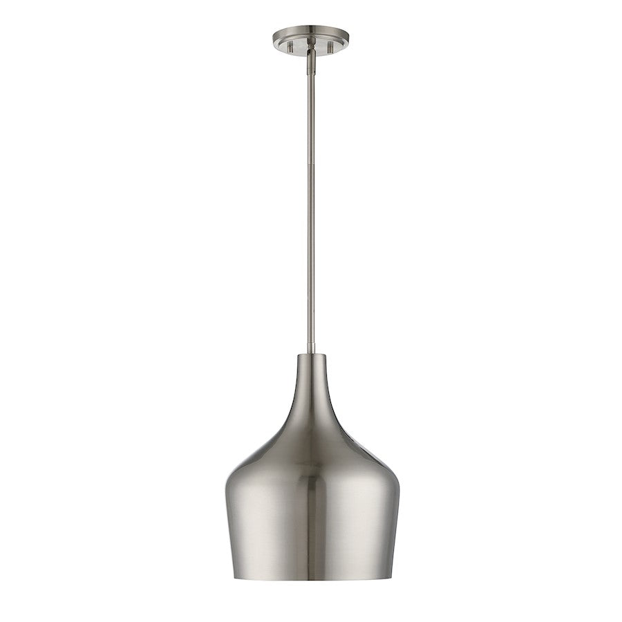 Savoy House 1-Light 11" Pendant, Brushed Nickel - M70020BN