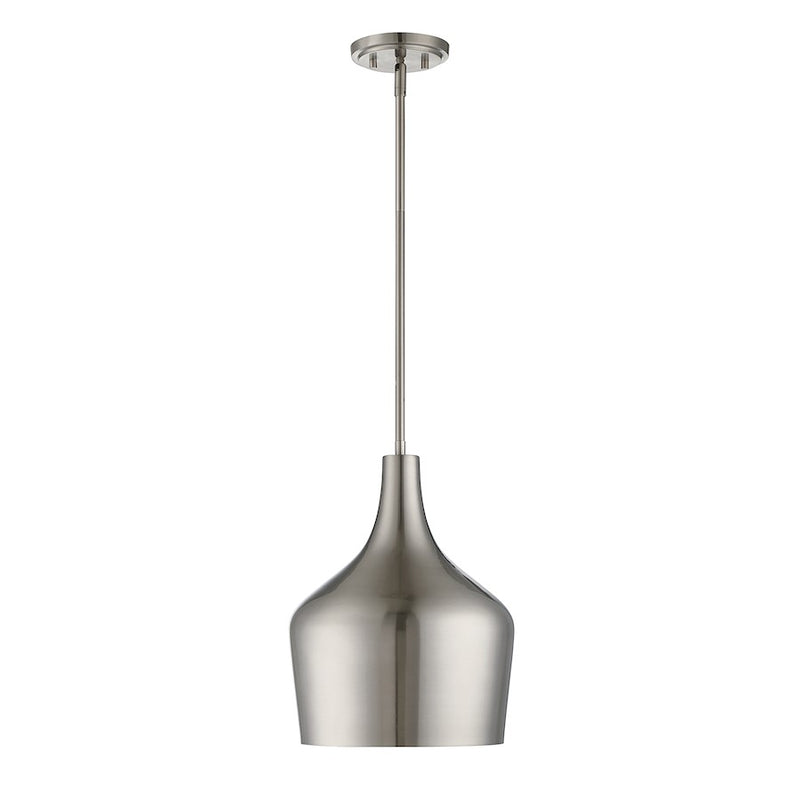 Savoy House 1-Light 11" Pendant, Brushed Nickel