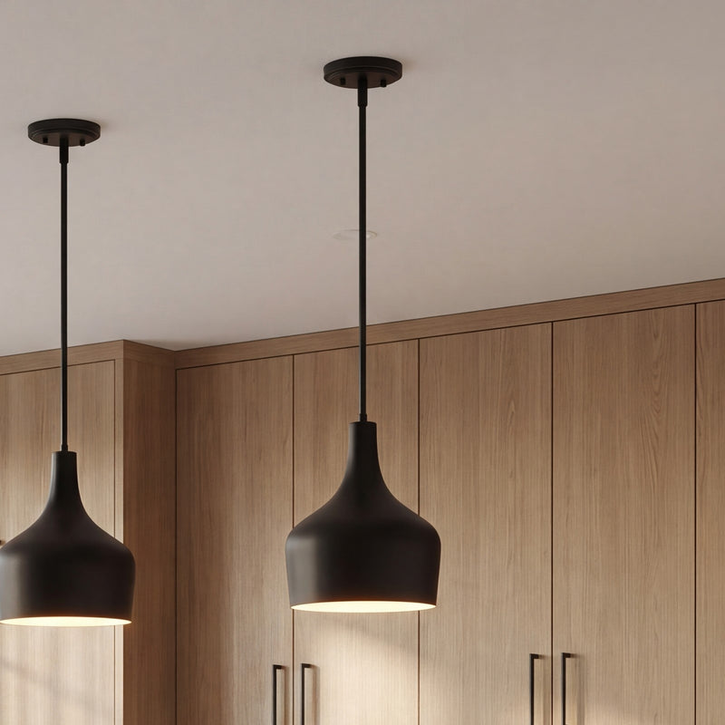 Savoy House 1-Light 14" Pendant, Matte Black