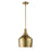 Savoy House 1-Light 11" Pendant, Natural Brass/Metal Shade - M70020NB