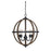 Savoy House 5-Light Chandelier, Wood/Black - M70041WB