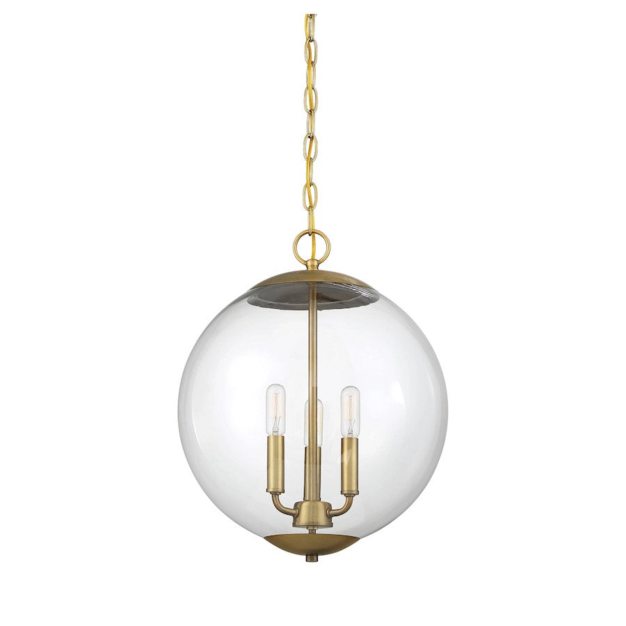 Savoy House 3-Light 17" Pendant, Natural Brass - M70060NB