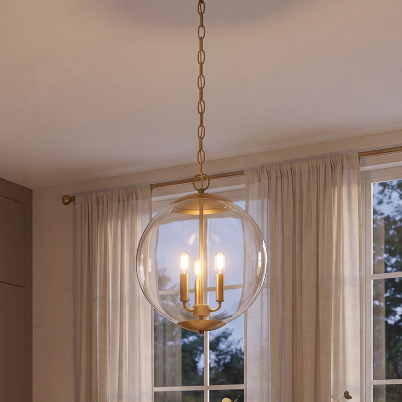 Meridian Modern 3 Light Pendant