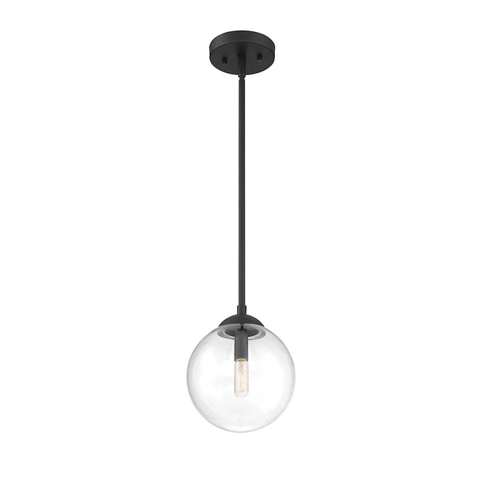 Savoy House 1-Light 8" Orb Mini Pendant, Matte Black