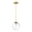 Meridian Industrial 1 Light Mini Pendant