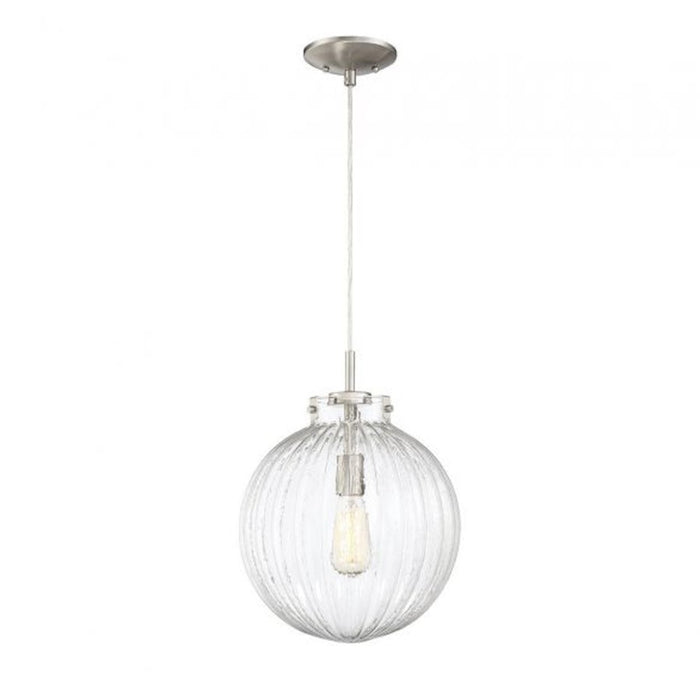 Savoy House 1-Light 12" Mini Pendant, Brushed Nickel - M70068BN