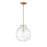 Savoy House 1-Light 12" Mini Pendant, Natural Brass - M70068NB