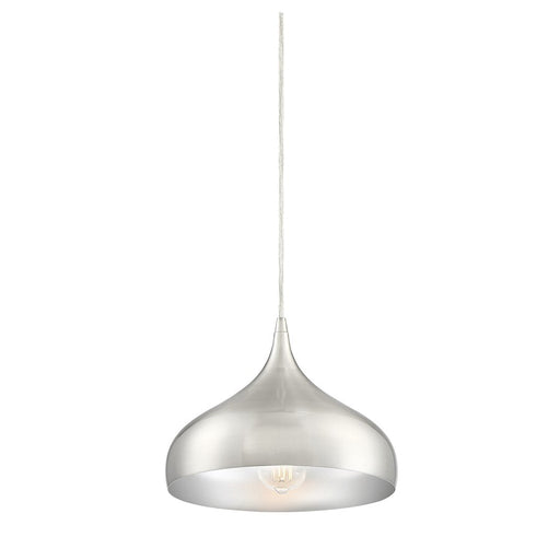 Savoy House 1-Light Plug-In Mini Pendant, Brushed Nickel - M70075BN