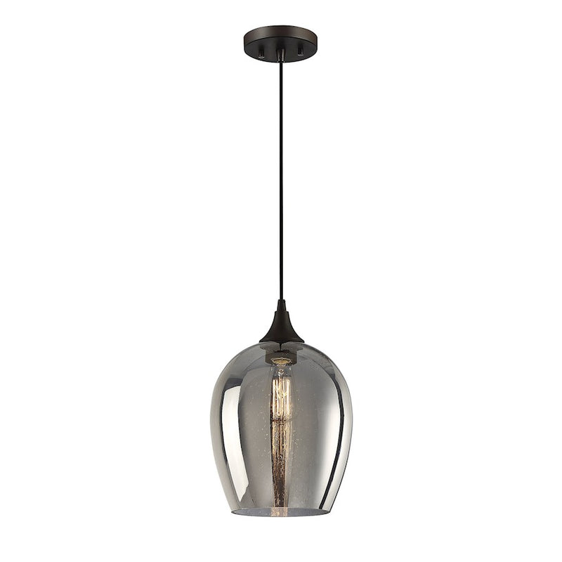 Savoy House 1-Light 15" Mini Pendant, Oil Rubbed Bronze
