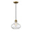 Savoy House 1-Light 10" Two-Tone Mini Pendant, Natural Brass - M70080NB