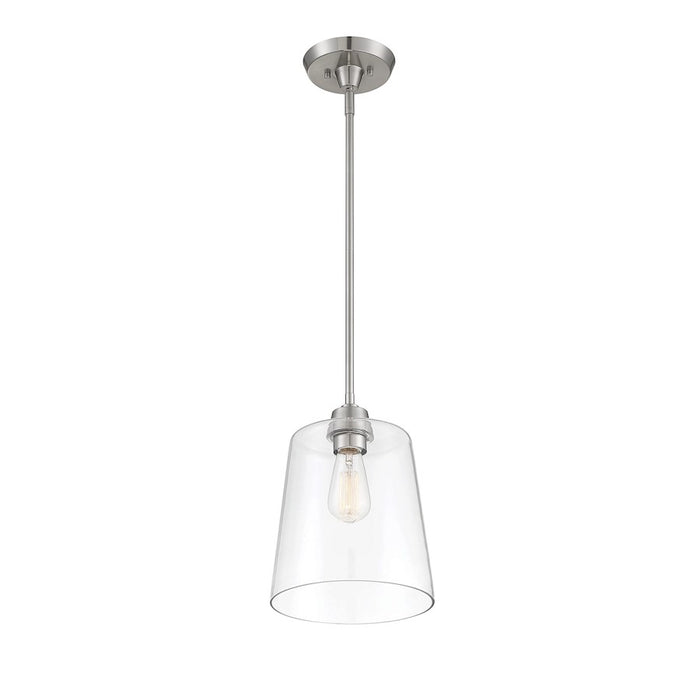 Savoy House 1-Light 12" Pendant, Brushed Nickel